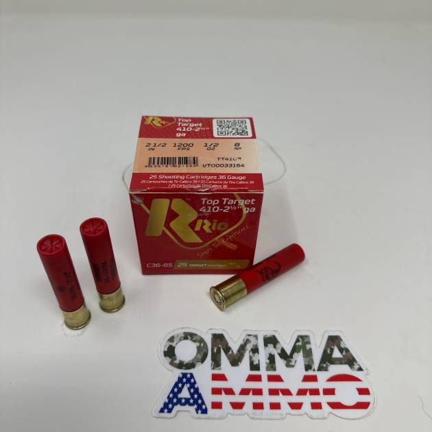 Rio Top Target 410 ga 2 1/2" #8 Shot 1/2oz  TT4108