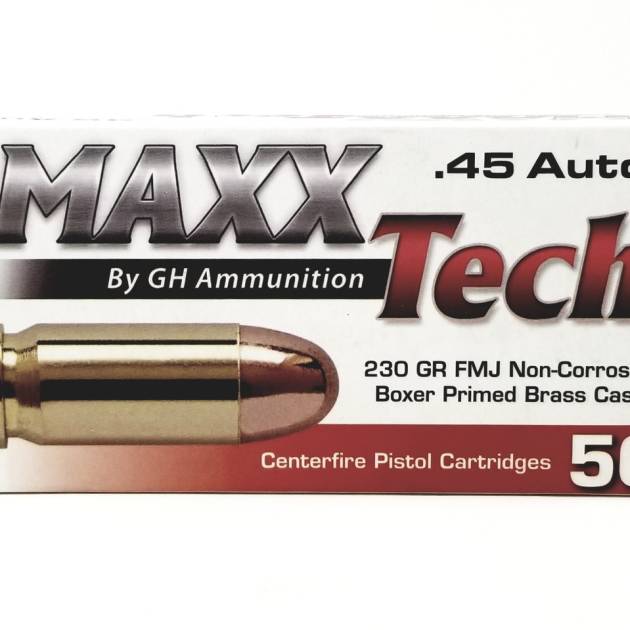 MAXXTECH 45 ACP 500 Rounds FMJ 230 GR