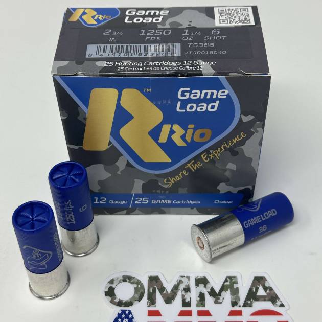 Game Load 36, 12ga 2 3/4, #6, 1 1/4oz TG366