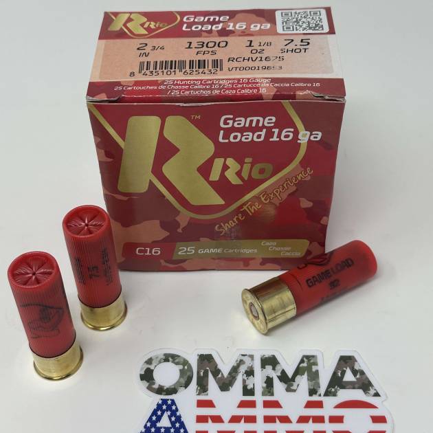 Game Load 32, 16ga, 2 3/4" #7.5, 1 1/8oz  RCHV1675