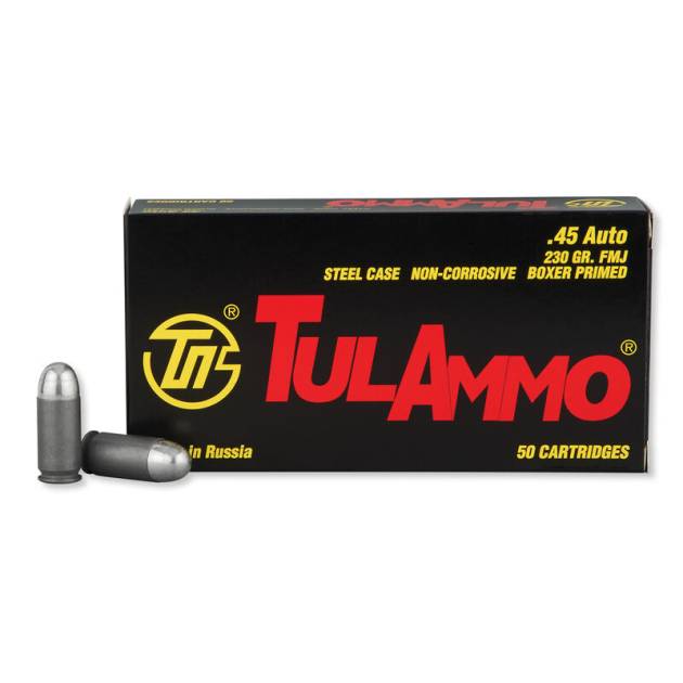 TULA 45 ACP 230 GR FMJ 500RD CASE (FAST SHIPPING-NO LIMITS)