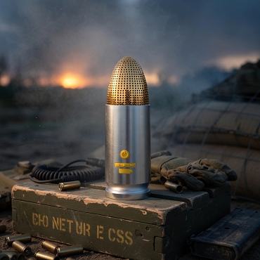 9MM BULLET BLUETOOTH SPEAKER (SILVER)