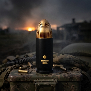 9MM BULLET BLUETOOTH SPEAKER (BLACK)